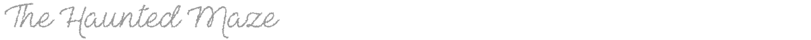 The Haunted Maze font preview